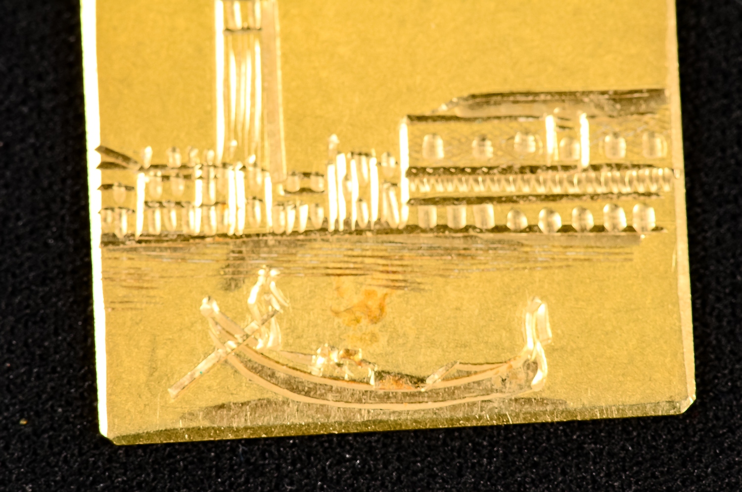 Engraved 18K Gold Pendant