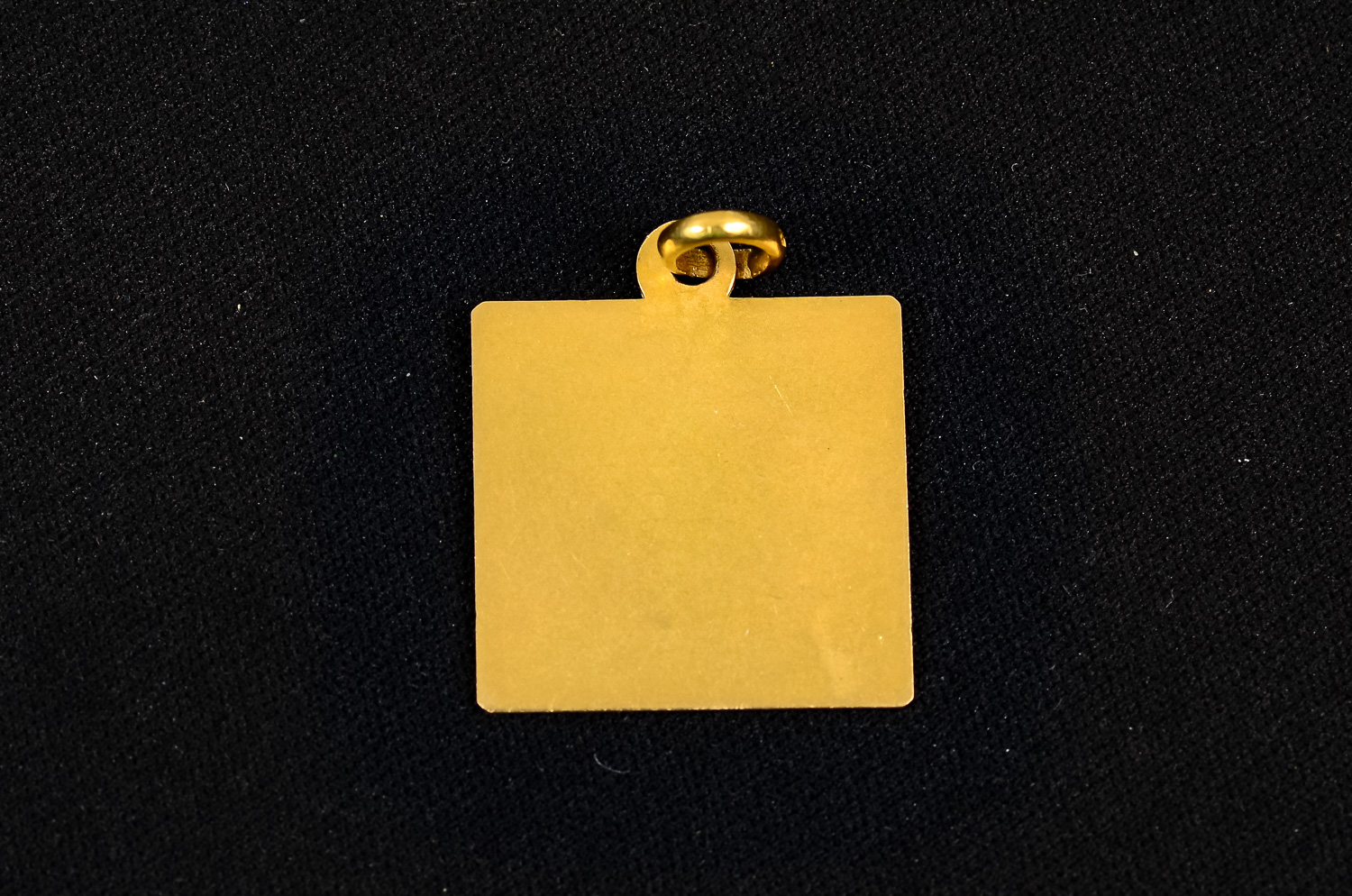 Engraved 18K Gold Pendant