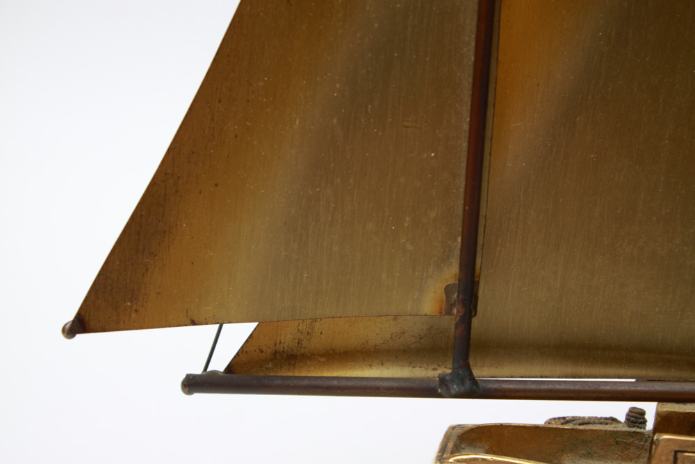 DeMott 24K Gold Plated Sailboat Sculpture