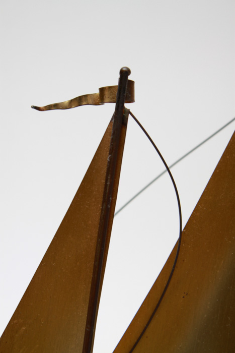 DeMott 24K Gold Plated Sailboat Sculpture