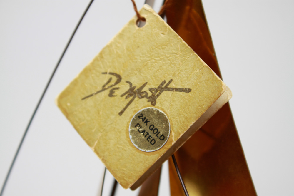 DeMott 24K Gold Plated Sailboat Sculpture