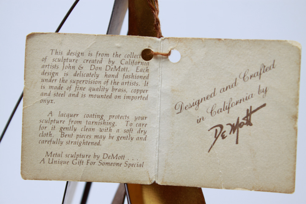 DeMott 24K Gold Plated Sailboat Sculpture