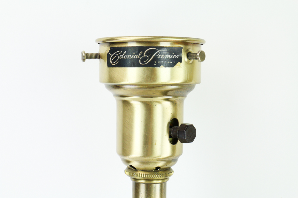 Pair of Tall Decorative Brass Lamps