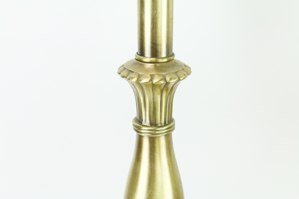 Pair of Tall Decorative Brass Lamps