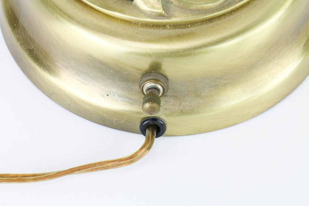 Pair of Tall Decorative Brass Lamps