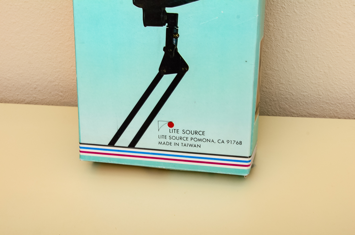 White Work Desk and Lamp