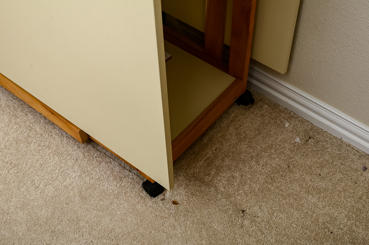 White Work Desk and Lamp