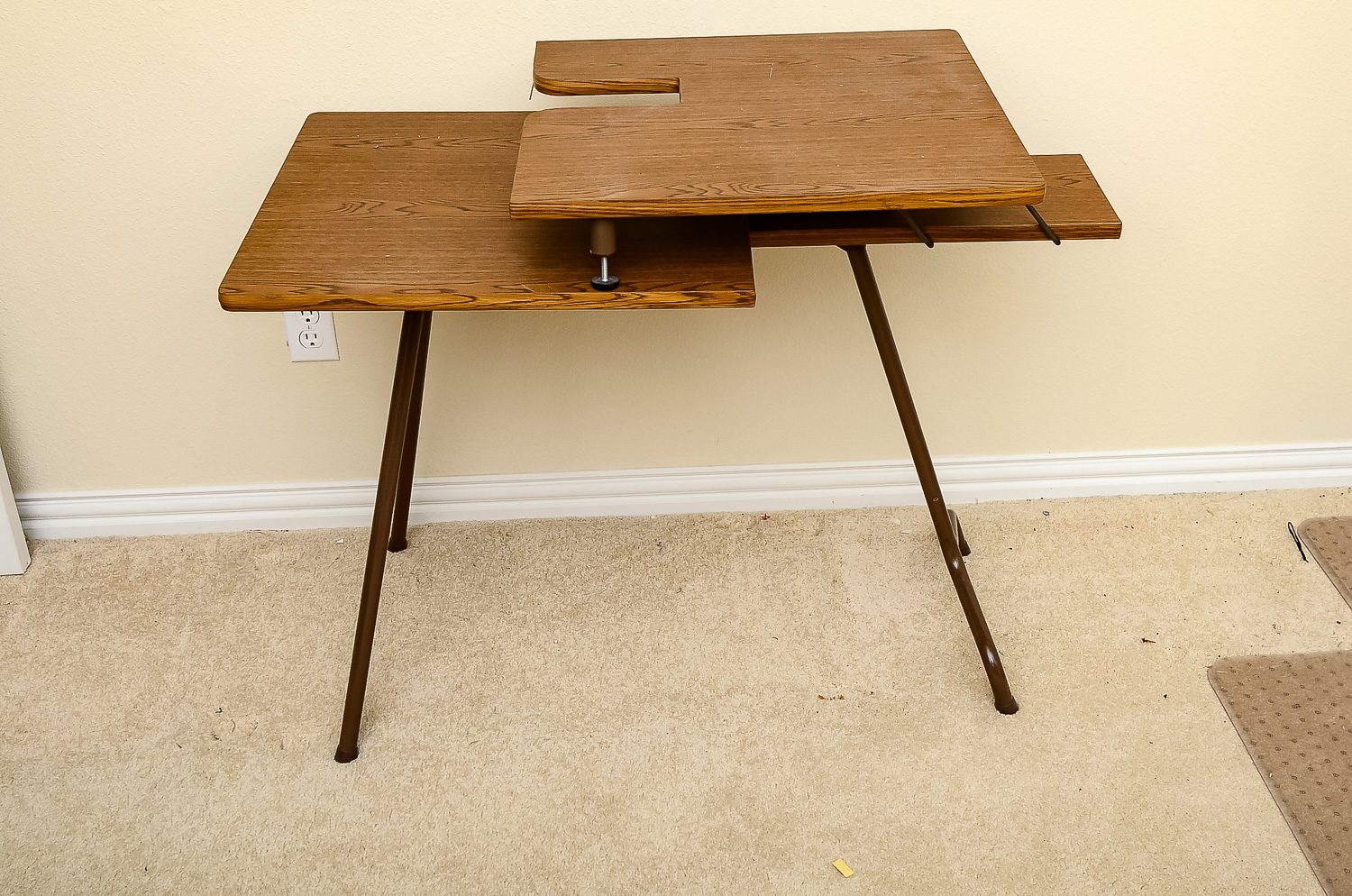 Dark Wood Sewing Table