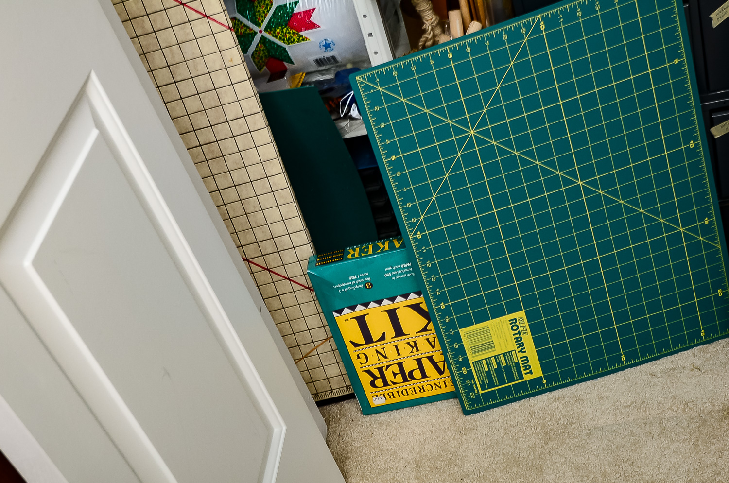 Vast Collection of Assorted Craft Supplies and Storage