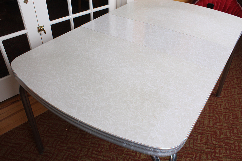 Marbled Formica Topped 1950's Retro Dining Room Table