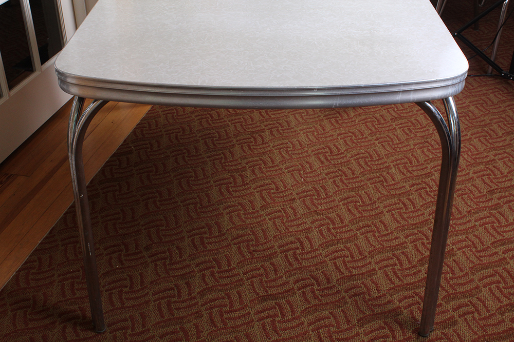 Marbled Formica Topped 1950's Retro Dining Room Table