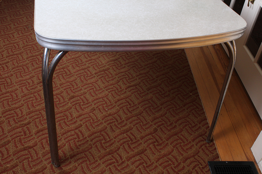 Marbled Formica Topped 1950's Retro Dining Room Table