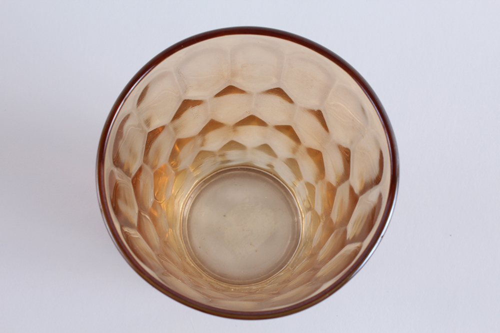 Honey Amber Carnival Glass
