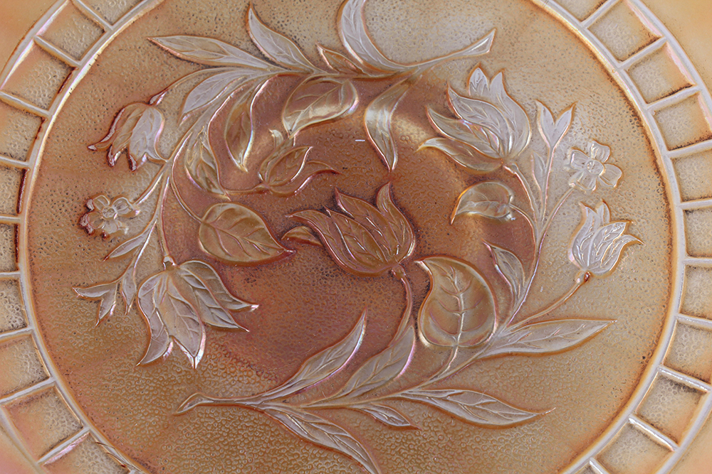 Marigold Carnival Glass Decor