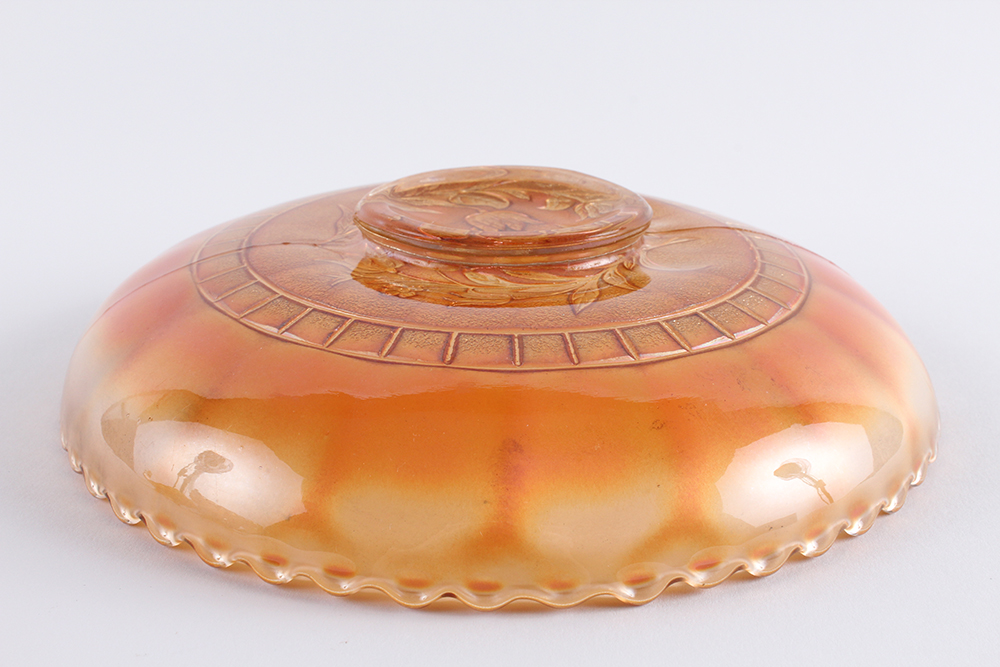 Marigold Carnival Glass Decor