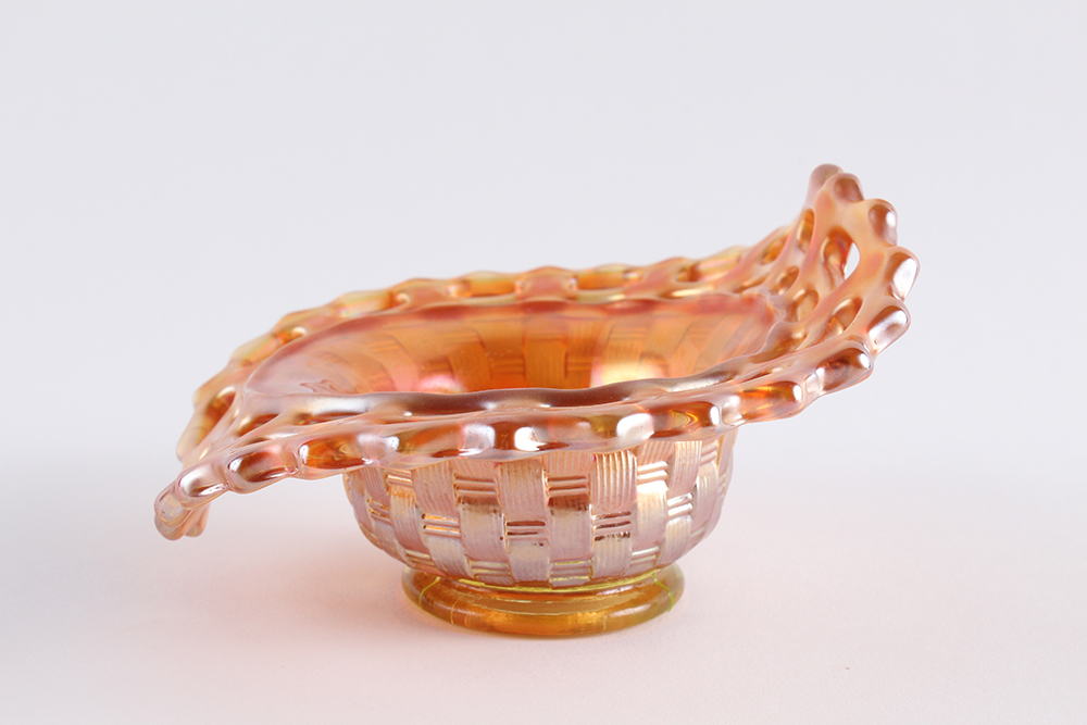 Marigold Carnival Glass Decor