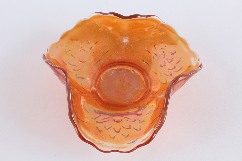 Marigold Carnival Glass Decor