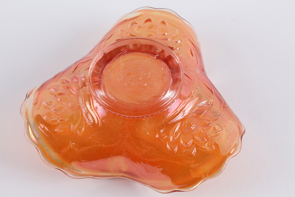 Marigold Carnival Glass Decor