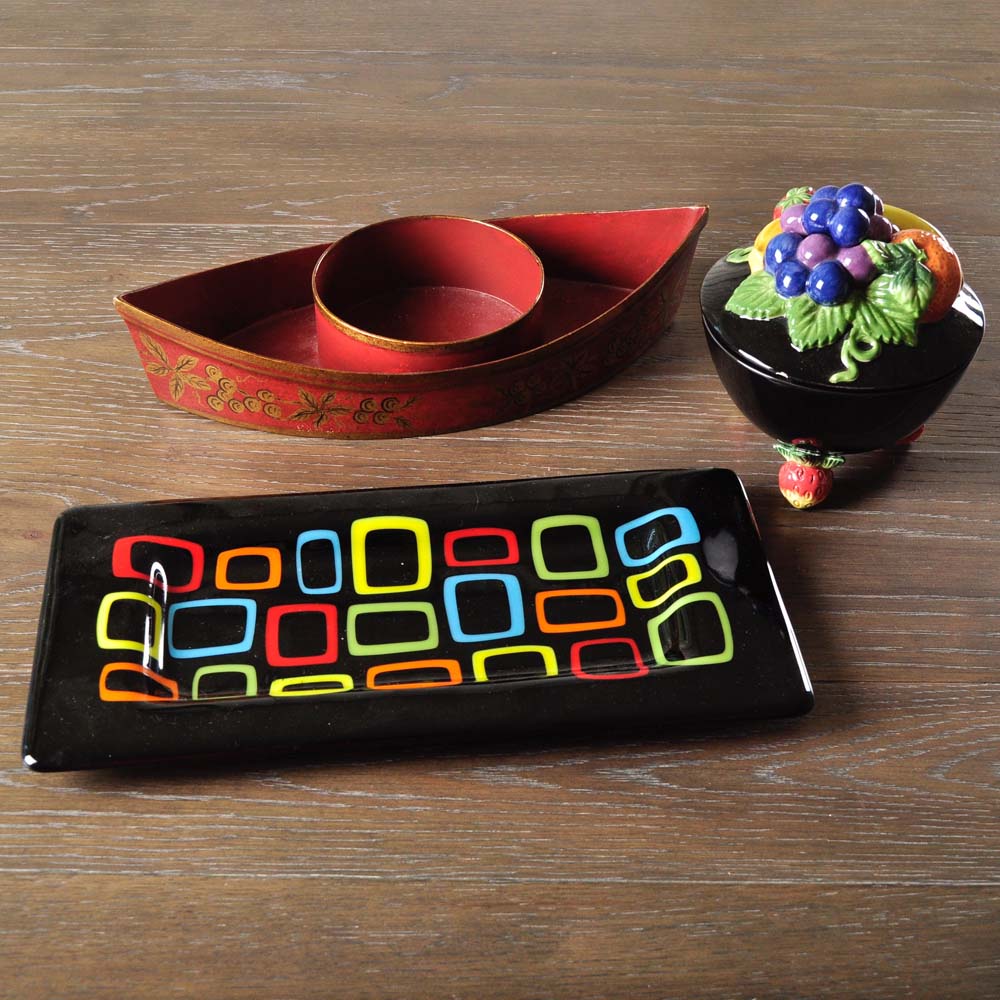 Trio of Modern Serving Pieces