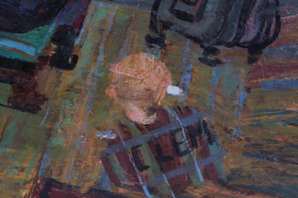 Scamanda Gerard Original Painting Titled "Portrait of a Sketch Class"