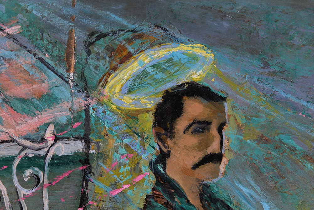 Scamanda Gerard Original Painting Titled "Portrait of a Sketch Class"