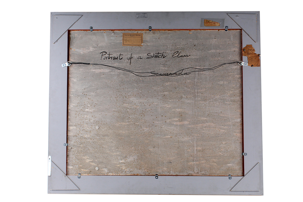 Scamanda Gerard Original Painting Titled "Portrait of a Sketch Class"