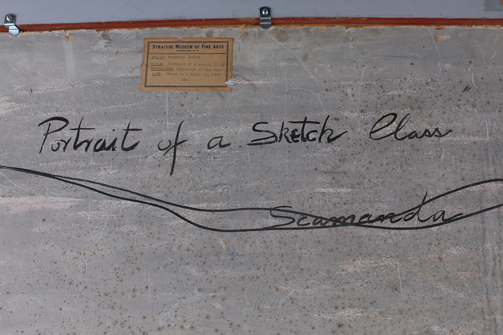 Scamanda Gerard Original Painting Titled "Portrait of a Sketch Class"