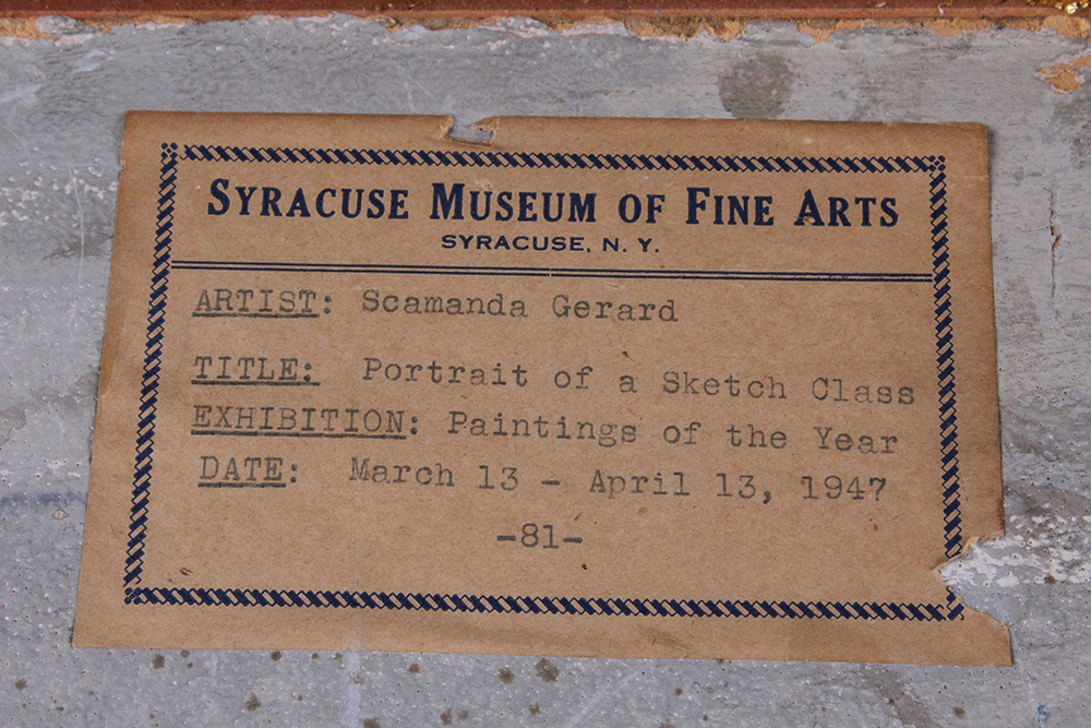 Scamanda Gerard Original Painting Titled "Portrait of a Sketch Class"