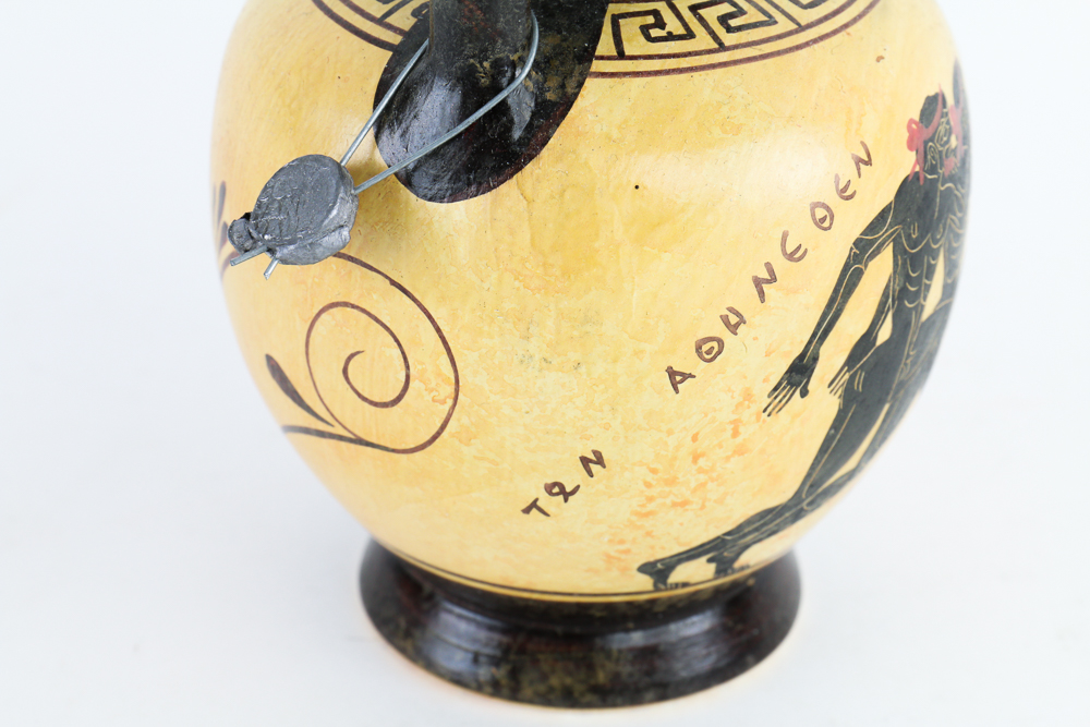 Greek Vase and Platter Set