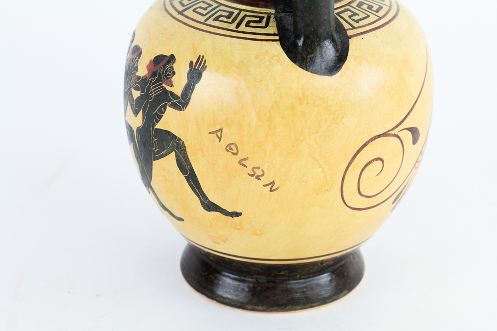 Greek Vase and Platter Set