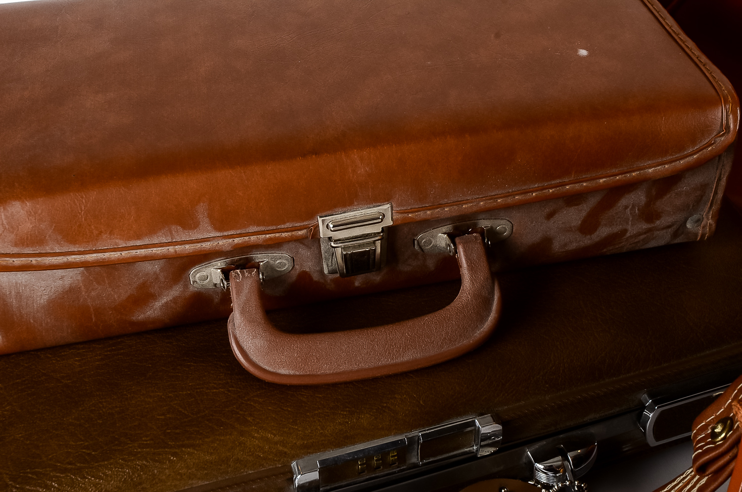 Collection of Vintage Luggage and Cassette Carrying Case