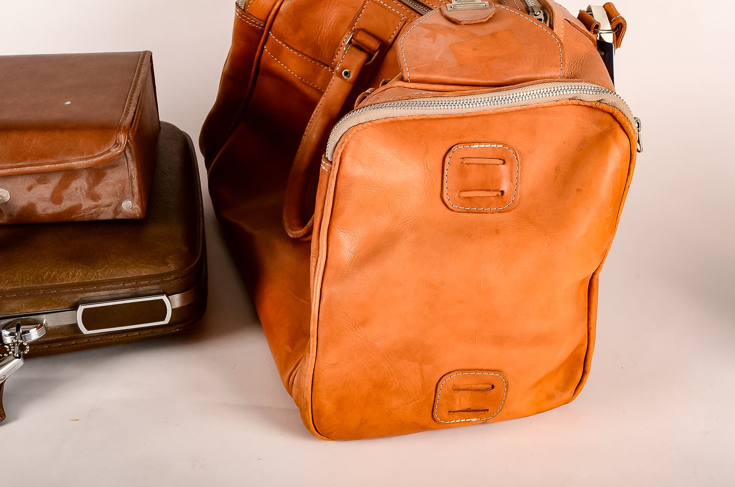 Collection of Vintage Luggage and Cassette Carrying Case