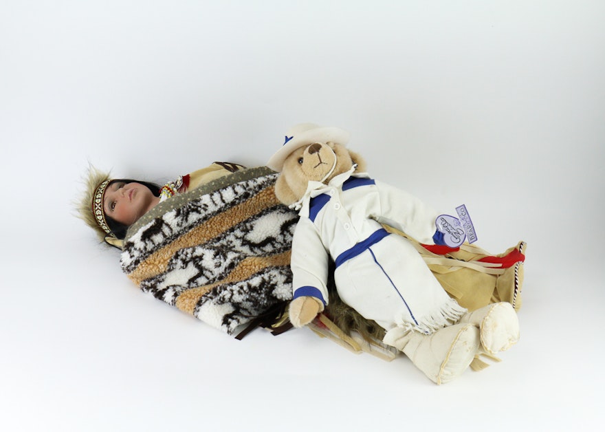 Pair of Western-Themed Dolls