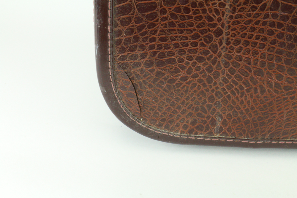 Vintage Faux Alligator Skin Suitcase