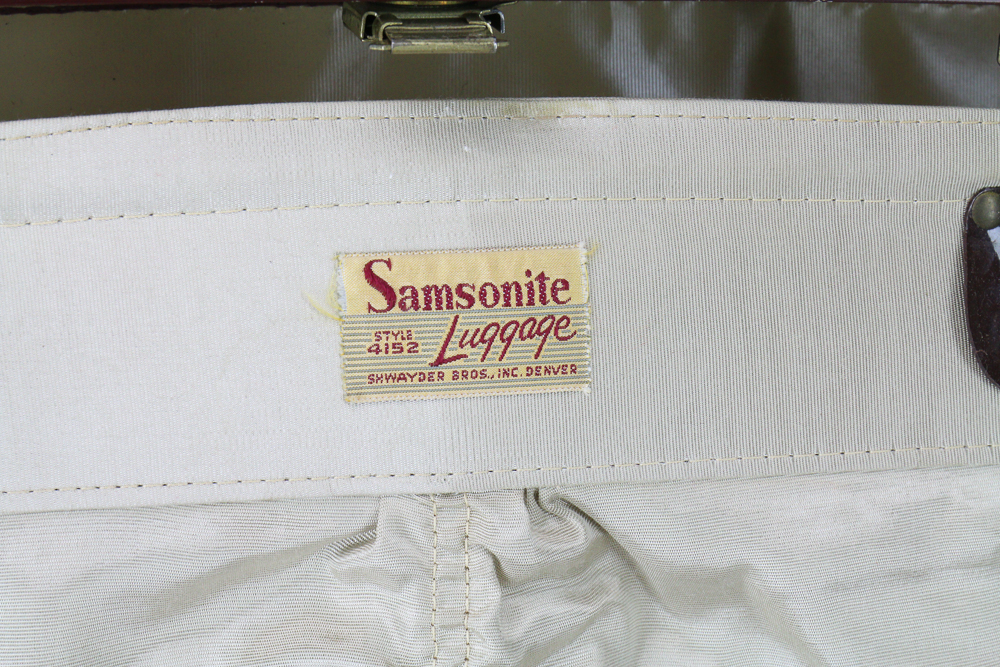 Vintage Faux Alligator Skin Suitcase