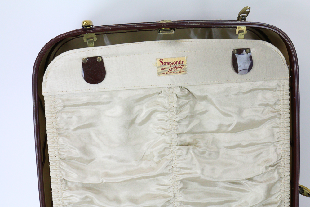 Vintage Faux Alligator Skin Suitcase