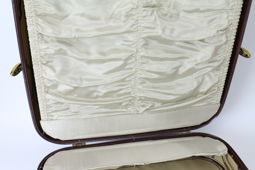 Vintage Faux Alligator Skin Suitcase