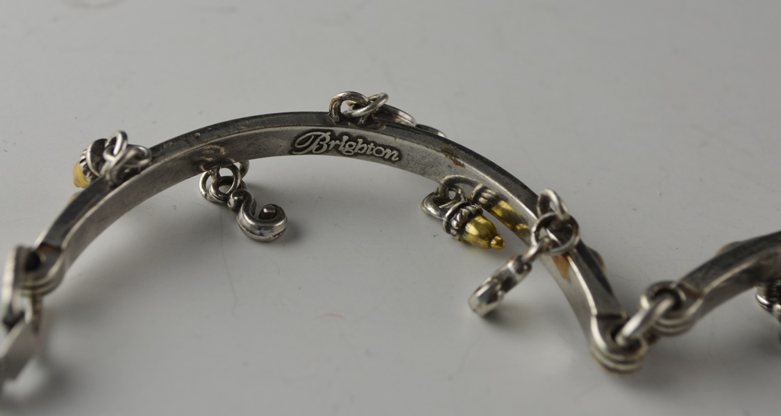 Brighton Bracelet, Flexible Choker and Pear Shape Costume Pendant