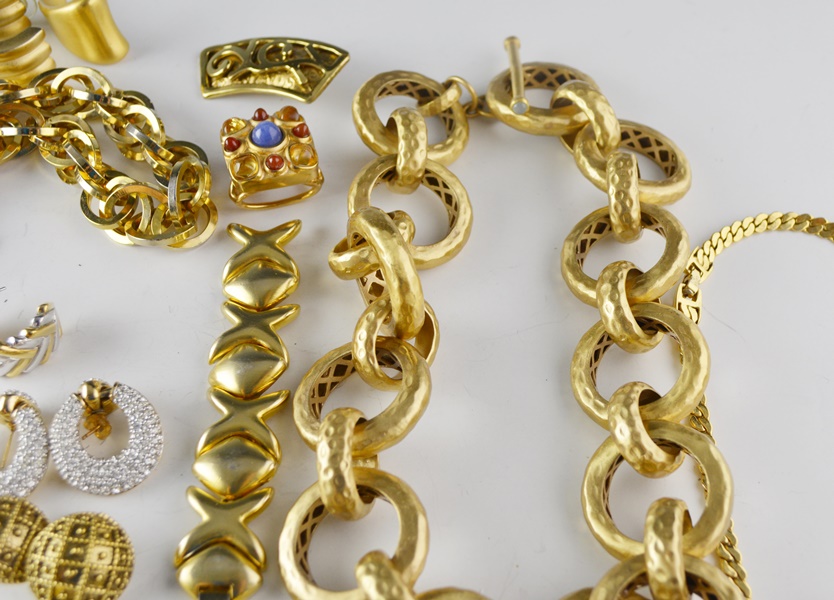 Gold Tone Costume Jewelry Collection