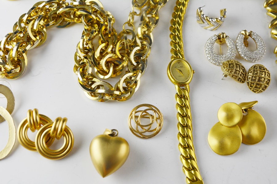 Gold Tone Costume Jewelry Collection