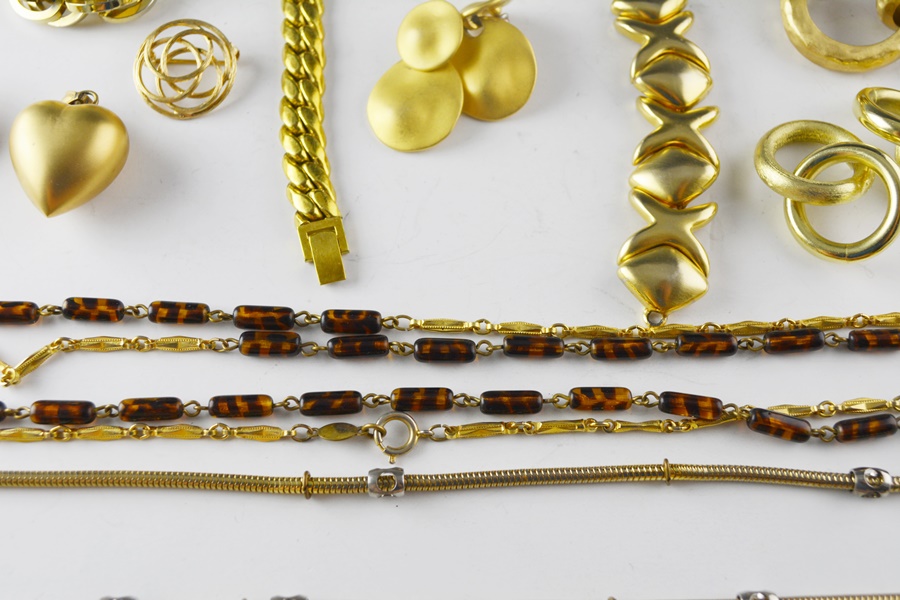 Gold Tone Costume Jewelry Collection