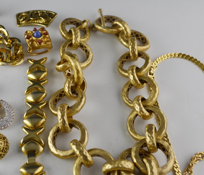 Gold Tone Costume Jewelry Collection