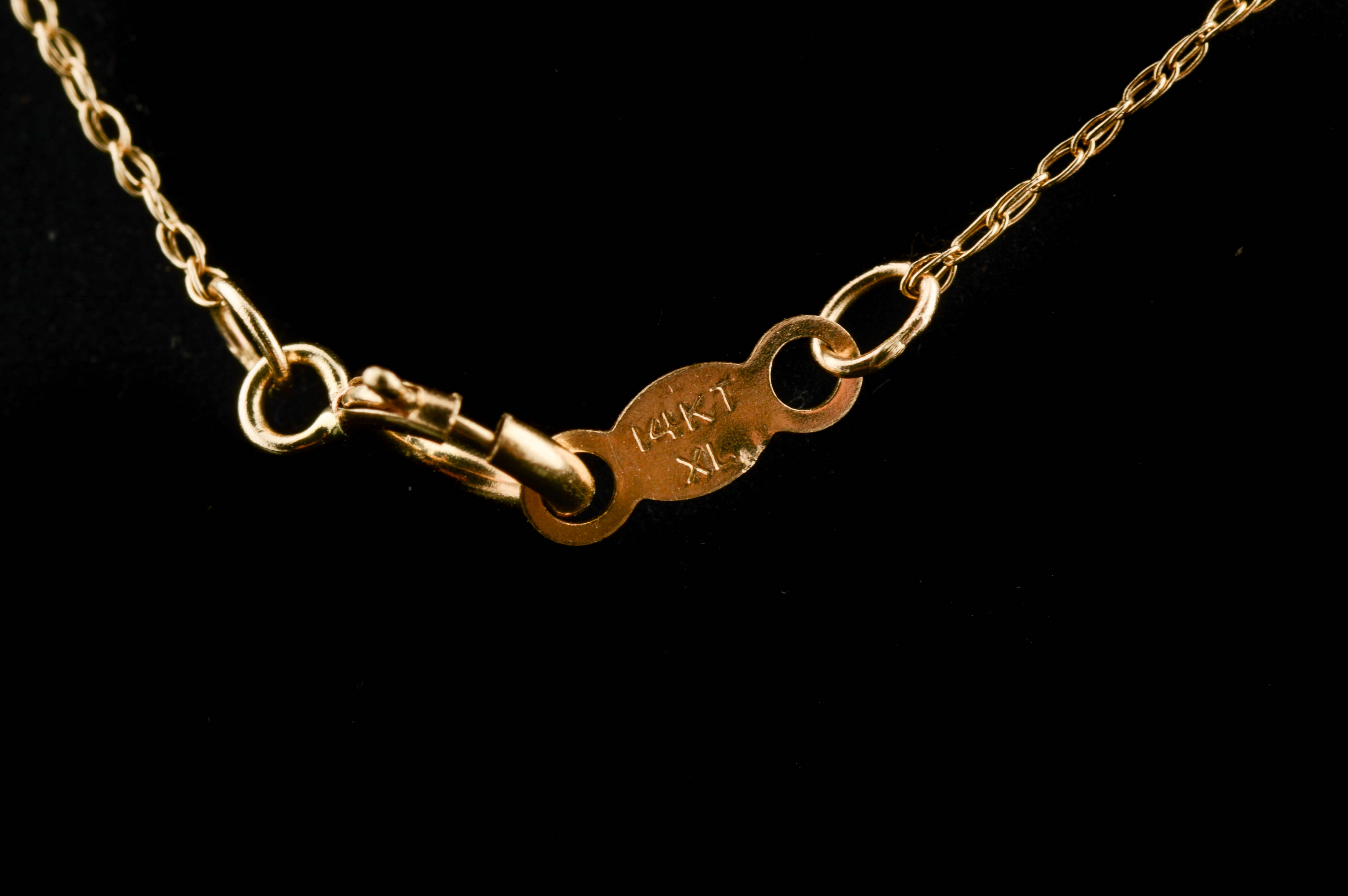 10K Yellow Gold and Diamond Heart Pendant