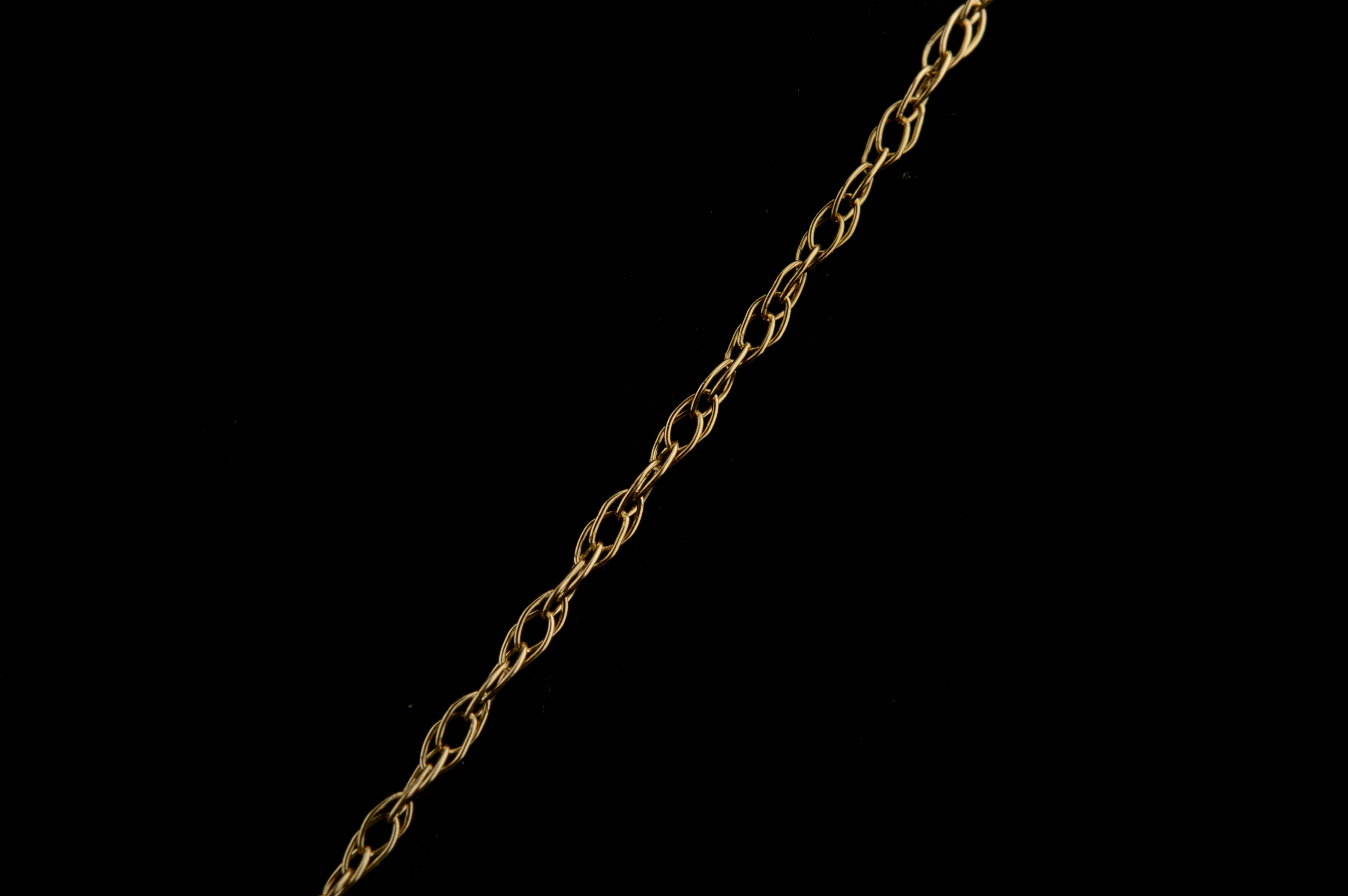 10K Yellow Gold Diamond and Amethyst Pendant Necklace