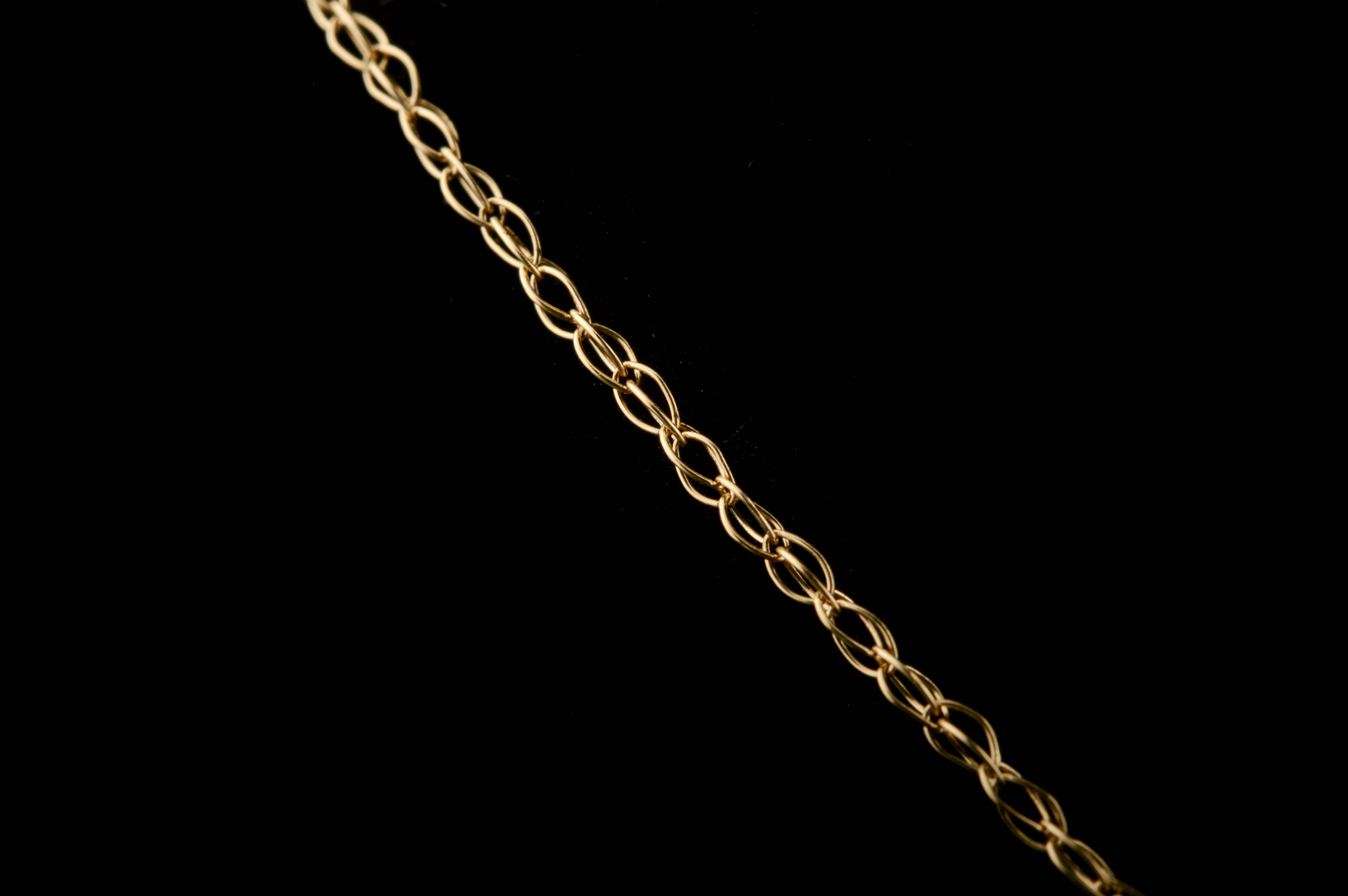 10K Yellow Gold and Diamond Triple Heart Pendant