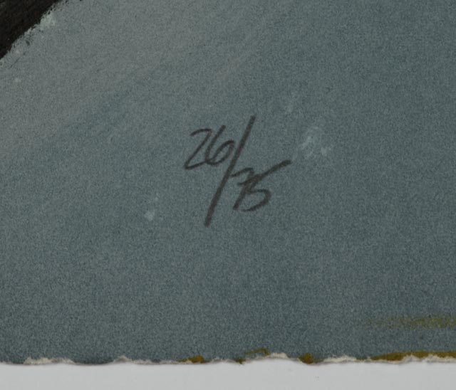 Sandro Chia LE Hand-Pulled Lithograph "Man with Four Eyes"