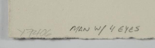 Sandro Chia LE Hand-Pulled Lithograph "Man with Four Eyes"