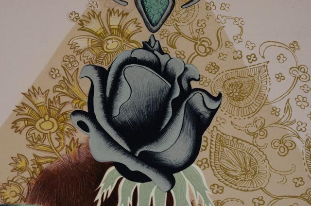 Alice Asmar Hand-Pulled Lithograph "Mystic Rose"