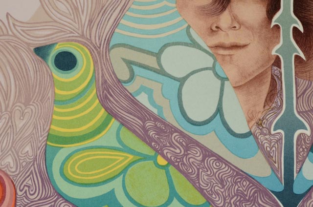 Alice Asmar Hand-Pulled Lithograph "Mystic Rose"