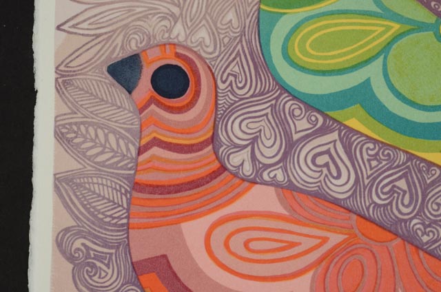 Alice Asmar Hand-Pulled Lithograph "Mystic Rose"